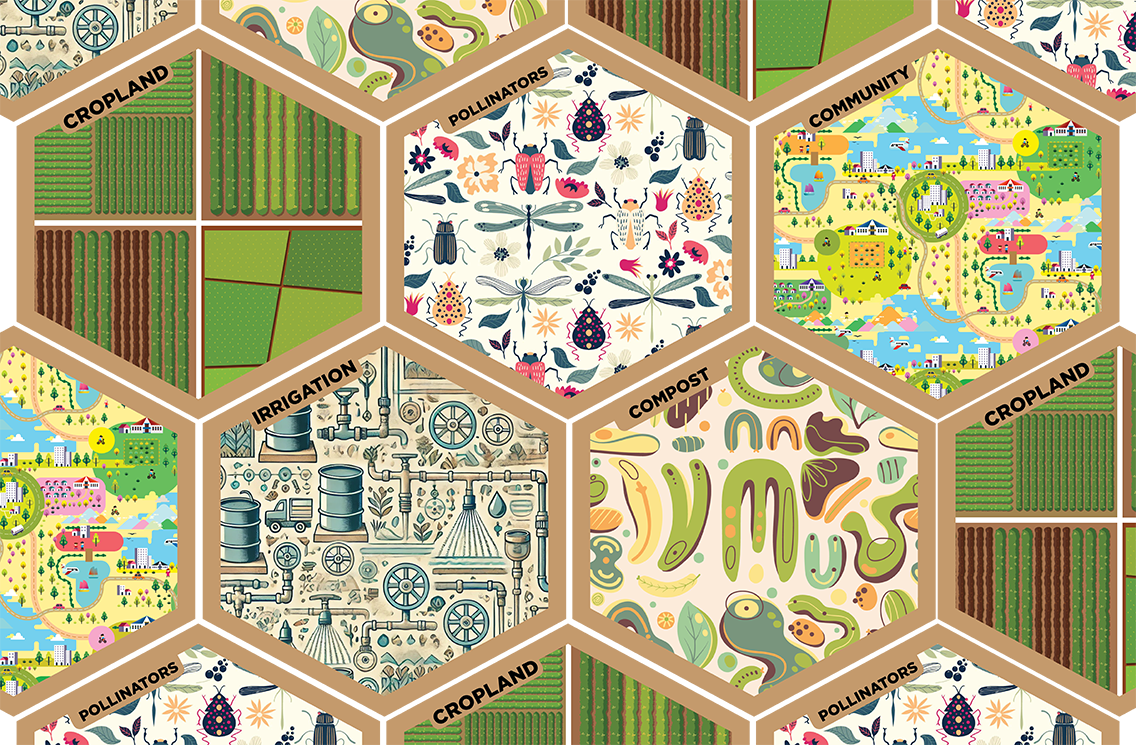 The finished agroecology board game