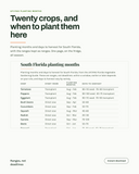 Fall Garden Planner for South Florida