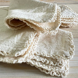 Cloth Napkins Crochet Set of 4