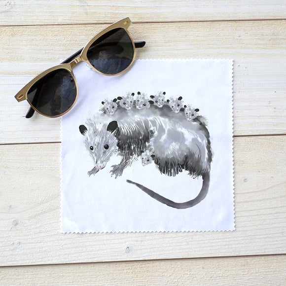 Opossum Wildlife Collections Eyeglass Cleaner Lens Cloth