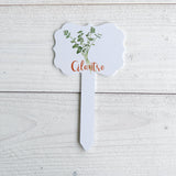 Set Cilantro Seed and Aluminum Garden Marker Small 7x4 in.
