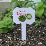 Green Tomatoes Aluminum Garden Marker Small 7 x 4 in.
