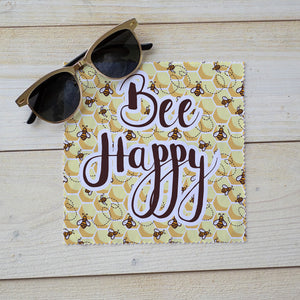 Bees Happy Eyeglass Cleaner Lens Cloth