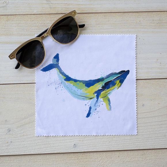 Whale, Sea Life collection Eyeglass Cleaner Lens Cloth