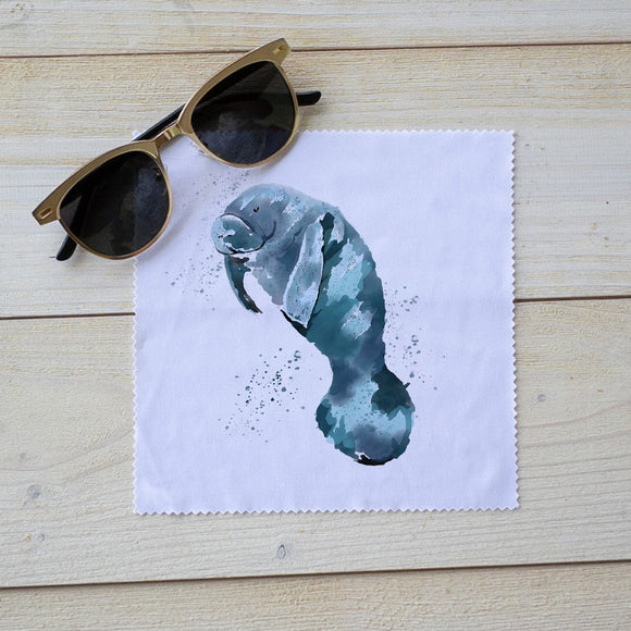 Manatee, Sea Life collection Eyeglass Cleaner Lens Cloth
