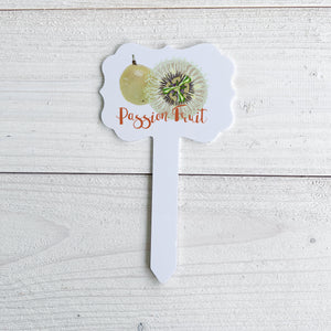Passion Fruits Aluminum Garden Marker Small 7x4 in.