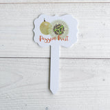Yellow Passion Fruit Seeds and Aluminum Garden Marker Set
