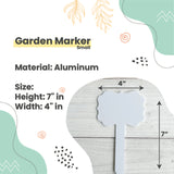 Nasturtiums Aluminum Garden Marker Small 7 x 4 in.