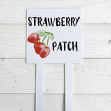 Strawberry Patch AluminumYard Stakes Set